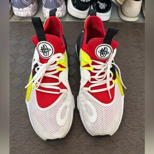 Nike Men’s Athletic Shoes Red White Neon Yellow